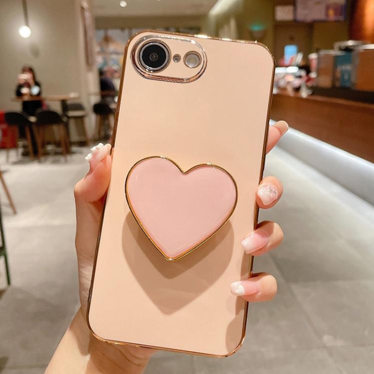 เคสโทรศัพท์ TPU พร้อมที่จับรูปหัวใจชุบอิเล็กโทรพลาติง สำหรับ iPhone 17e / 16e, สำหรับ iPhone 17 Pro Max, สำหรับ iPhone 17 Pro, สำหรับ iPhone 17, สำหรับ iPhone Air, สำหรับ iPhone 16 Pro Max, สำหรับ iPhone 16 Pro, สำหรับ iPhone 16 Plus