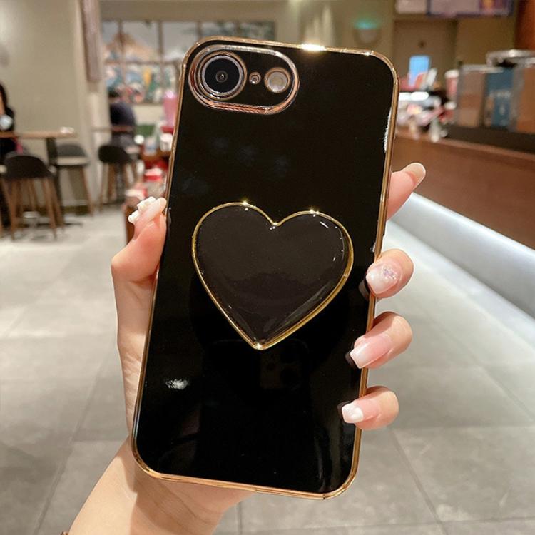 เคสโทรศัพท์ TPU พร้อมที่จับรูปหัวใจชุบอิเล็กโทรพลาติง สำหรับ iPhone 17e / 16e, สำหรับ iPhone 17 Pro Max, สำหรับ iPhone 17 Pro, สำหรับ iPhone 17, สำหรับ iPhone Air, สำหรับ iPhone 16 Pro Max, สำหรับ iPhone 16 Pro, สำหรับ iPhone 16 Plus