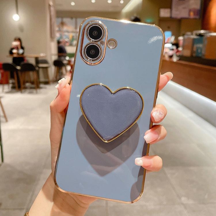 เคสโทรศัพท์ TPU พร้อมที่จับรูปหัวใจชุบอิเล็กโทรพลาติง สำหรับ iPhone 17e / 16e, สำหรับ iPhone 17 Pro Max, สำหรับ iPhone 17 Pro, สำหรับ iPhone 17, สำหรับ iPhone Air, สำหรับ iPhone 16 Pro Max, สำหรับ iPhone 16 Pro, สำหรับ iPhone 16 Plus