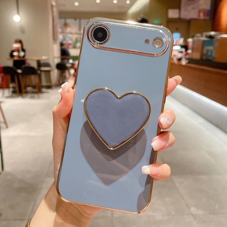 เคสโทรศัพท์ TPU พร้อมที่จับรูปหัวใจชุบอิเล็กโทรพลาติง สำหรับ iPhone 17e / 16e, สำหรับ iPhone 17 Pro Max, สำหรับ iPhone 17 Pro, สำหรับ iPhone 17, สำหรับ iPhone Air, สำหรับ iPhone 16 Pro Max, สำหรับ iPhone 16 Pro, สำหรับ iPhone 16 Plus