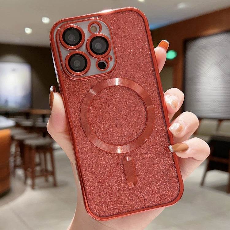 เคสโทรศัพท์ TPU เคลือบไฟฟ้ากลิตเตอร์ MagSafe สำหรับ iPhone 16 Pro, สำหรับ iPhone 16 Plus, สำหรับ iPhone 16, สำหรับ iPhone 15 Pro Max, สำหรับ iPhone 15 Pro, สำหรับ iPhone 15 Plus