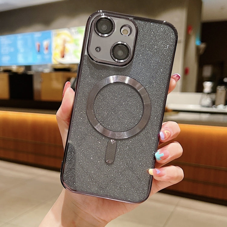 เคสโทรศัพท์ TPU เคลือบไฟฟ้ากลิตเตอร์ MagSafe สำหรับ iPhone 16 Pro, สำหรับ iPhone 16 Plus, สำหรับ iPhone 16, สำหรับ iPhone 15 Pro Max, สำหรับ iPhone 15 Pro, สำหรับ iPhone 15 Plus