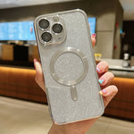 เคสโทรศัพท์ TPU เคลือบไฟฟ้ากลิตเตอร์ MagSafe สำหรับ iPhone 11 Pro Max, สำหรับ iPhone 11, สำหรับ iPhone 11 Pro, สำหรับ iPhone X / XS, สำหรับ iPhone XR, สำหรับ iPhone XS Max
