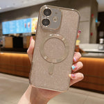 เคสโทรศัพท์ TPU เคลือบไฟฟ้ากลิตเตอร์ MagSafe สำหรับ iPhone 11 Pro Max, สำหรับ iPhone 11, สำหรับ iPhone 11 Pro, สำหรับ iPhone X / XS, สำหรับ iPhone XR, สำหรับ iPhone XS Max