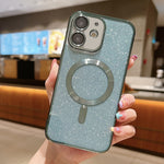 เคสโทรศัพท์ TPU เคลือบไฟฟ้ากลิตเตอร์ MagSafe สำหรับ iPhone 11 Pro Max, สำหรับ iPhone 11, สำหรับ iPhone 11 Pro, สำหรับ iPhone X / XS, สำหรับ iPhone XR, สำหรับ iPhone XS Max