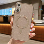 เคสโทรศัพท์ TPU เคลือบไฟฟ้ากลิตเตอร์ MagSafe สำหรับ iPhone 11 Pro Max, สำหรับ iPhone 11, สำหรับ iPhone 11 Pro, สำหรับ iPhone X / XS, สำหรับ iPhone XR, สำหรับ iPhone XS Max