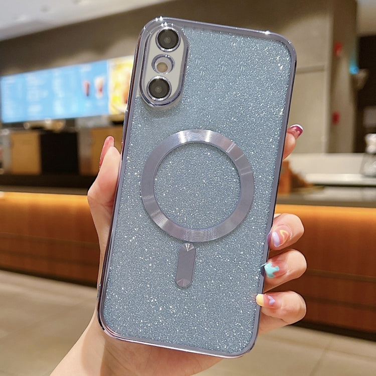 เคสโทรศัพท์ TPU เคลือบไฟฟ้ากลิตเตอร์ MagSafe สำหรับ iPhone 11 Pro Max, สำหรับ iPhone 11, สำหรับ iPhone 11 Pro, สำหรับ iPhone X / XS, สำหรับ iPhone XR, สำหรับ iPhone XS Max