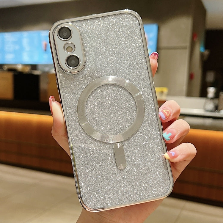 เคสโทรศัพท์ TPU เคลือบไฟฟ้ากลิตเตอร์ MagSafe สำหรับ iPhone 11 Pro Max, สำหรับ iPhone 11, สำหรับ iPhone 11 Pro, สำหรับ iPhone X / XS, สำหรับ iPhone XR, สำหรับ iPhone XS Max