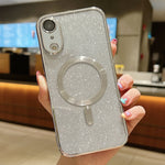 เคสโทรศัพท์ TPU เคลือบไฟฟ้ากลิตเตอร์ MagSafe สำหรับ iPhone 11 Pro Max, สำหรับ iPhone 11, สำหรับ iPhone 11 Pro, สำหรับ iPhone X / XS, สำหรับ iPhone XR, สำหรับ iPhone XS Max