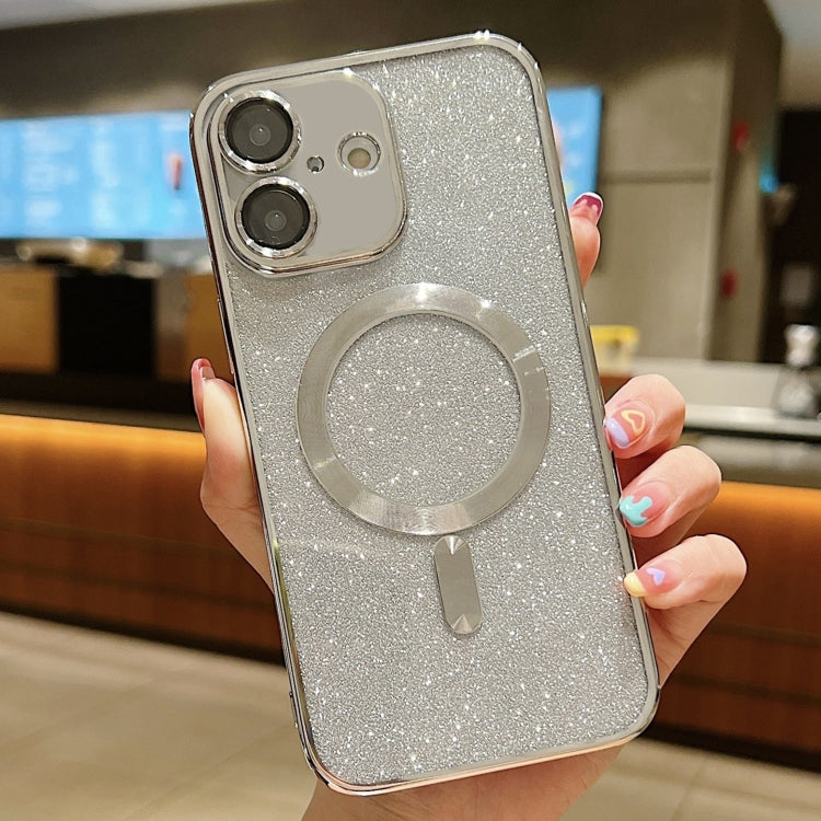 เคสโทรศัพท์ TPU เคลือบไฟฟ้ากลิตเตอร์ MagSafe สำหรับ iPhone 16 Pro, สำหรับ iPhone 16 Plus, สำหรับ iPhone 16, สำหรับ iPhone 15 Pro Max, สำหรับ iPhone 15 Pro, สำหรับ iPhone 15 Plus