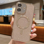 เคสโทรศัพท์ TPU MagSafe ชุบอิเล็กโทรพลาติงกลิตเตอร์ สำหรับ iPhone 17e / 16e, สำหรับ iPhone 17 Pro Max, สำหรับ iPhone 17 Pro, สำหรับ iPhone 17, สำหรับ iPhone Air, สำหรับ iPhone 16 Pro Max