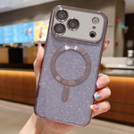 เคสโทรศัพท์ TPU MagSafe ชุบอิเล็กโทรพลาติงกลิตเตอร์ สำหรับ iPhone 17e / 16e, สำหรับ iPhone 17 Pro Max, สำหรับ iPhone 17 Pro, สำหรับ iPhone 17, สำหรับ iPhone Air, สำหรับ iPhone 16 Pro Max