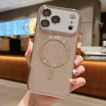 เคสโทรศัพท์ TPU MagSafe ชุบอิเล็กโทรพลาติงกลิตเตอร์ สำหรับ iPhone 17e / 16e, สำหรับ iPhone 17 Pro Max, สำหรับ iPhone 17 Pro, สำหรับ iPhone 17, สำหรับ iPhone Air, สำหรับ iPhone 16 Pro Max
