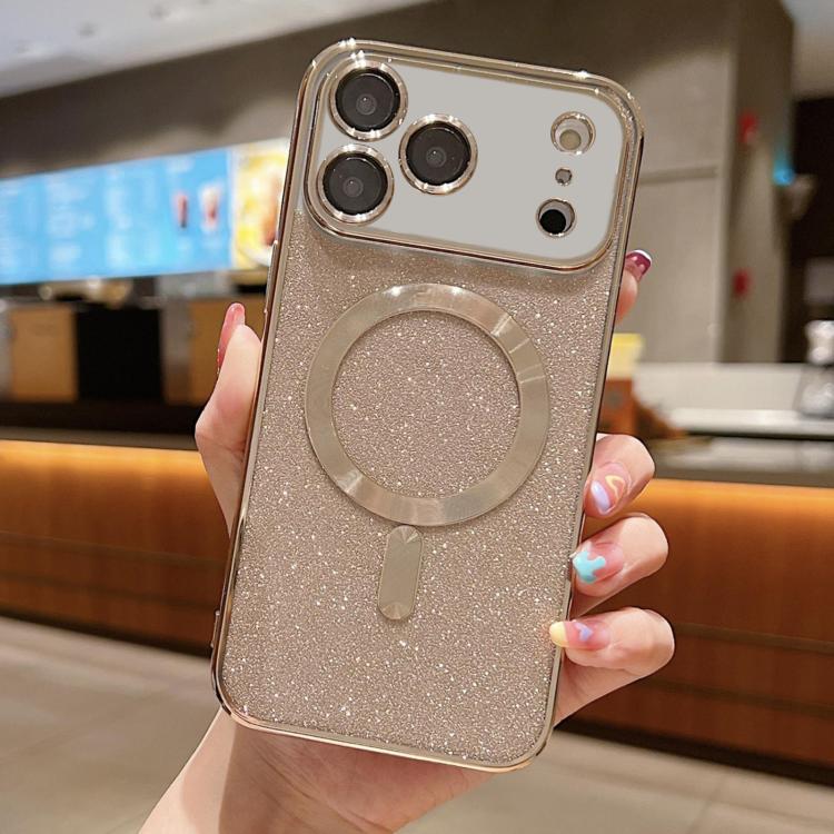 เคสโทรศัพท์ TPU MagSafe ชุบอิเล็กโทรพลาติงกลิตเตอร์ สำหรับ iPhone 17e / 16e, สำหรับ iPhone 17 Pro Max, สำหรับ iPhone 17 Pro, สำหรับ iPhone 17, สำหรับ iPhone Air, สำหรับ iPhone 16 Pro Max