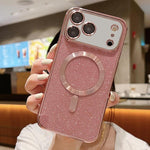 เคสโทรศัพท์ TPU MagSafe ชุบอิเล็กโทรพลาติงกลิตเตอร์ สำหรับ iPhone 17e / 16e, สำหรับ iPhone 17 Pro Max, สำหรับ iPhone 17 Pro, สำหรับ iPhone 17, สำหรับ iPhone Air, สำหรับ iPhone 16 Pro Max
