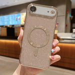เคสโทรศัพท์ TPU MagSafe ชุบอิเล็กโทรพลาติงกลิตเตอร์ สำหรับ iPhone 17e / 16e, สำหรับ iPhone 17 Pro Max, สำหรับ iPhone 17 Pro, สำหรับ iPhone 17, สำหรับ iPhone Air, สำหรับ iPhone 16 Pro Max