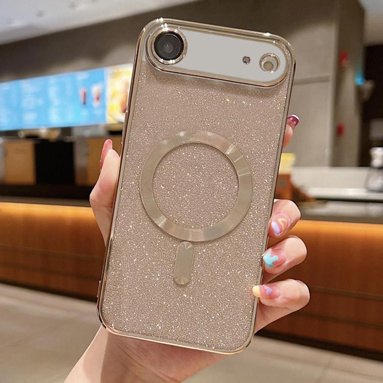 เคสโทรศัพท์ TPU MagSafe ชุบอิเล็กโทรพลาติงกลิตเตอร์ สำหรับ iPhone 17e / 16e, สำหรับ iPhone 17 Pro Max, สำหรับ iPhone 17 Pro, สำหรับ iPhone 17, สำหรับ iPhone Air, สำหรับ iPhone 16 Pro Max