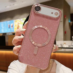 เคสโทรศัพท์ TPU MagSafe ชุบอิเล็กโทรพลาติงกลิตเตอร์ สำหรับ iPhone 17e / 16e, สำหรับ iPhone 17 Pro Max, สำหรับ iPhone 17 Pro, สำหรับ iPhone 17, สำหรับ iPhone Air, สำหรับ iPhone 16 Pro Max