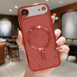 เคสโทรศัพท์ TPU MagSafe ชุบอิเล็กโทรพลาติงกลิตเตอร์ สำหรับ iPhone 17e / 16e, สำหรับ iPhone 17 Pro Max, สำหรับ iPhone 17 Pro, สำหรับ iPhone 17, สำหรับ iPhone Air, สำหรับ iPhone 16 Pro Max