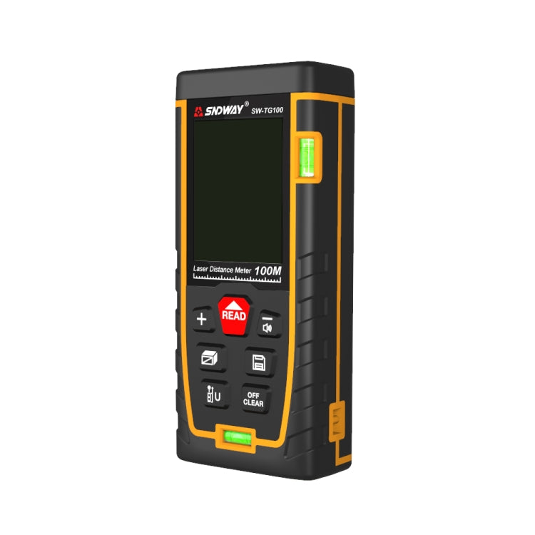 SNDWAY เครื่องวัดระยะเลเซอร์แบบฟองน้ำแนวนอนคู่ เครื่องมือวัดระยะทาง SW-TG100
