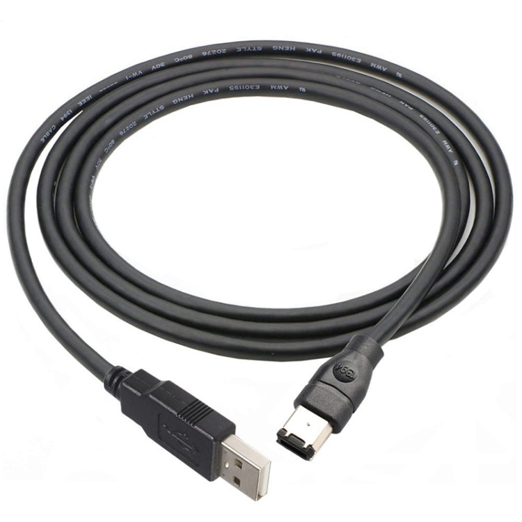 สายแปลง JUNSUNMAY Firewire IEEE 1394 6 พิน ตัวผู้เป็น USB 2.0 ตัวผู้ ยาว 1.8m, 3m, 4.5m
