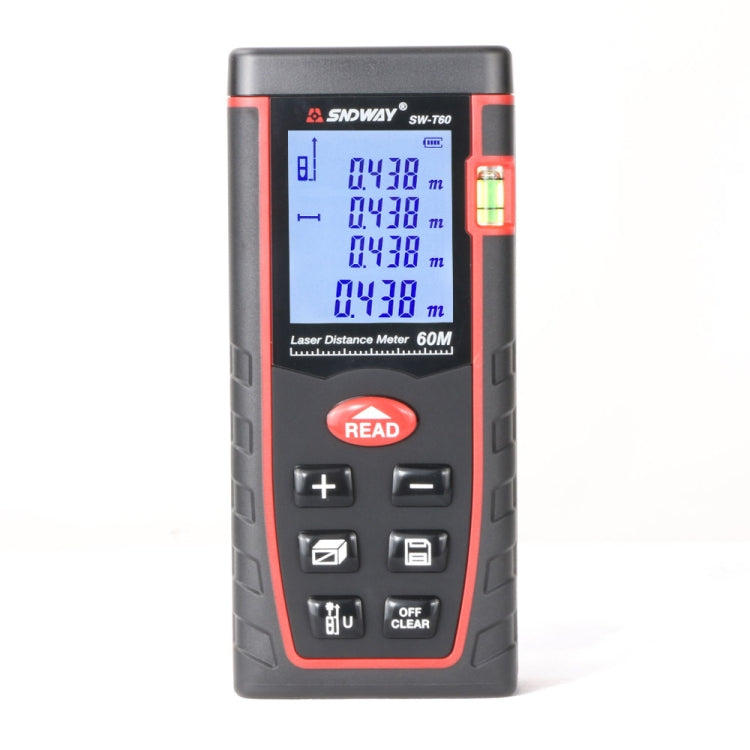 เครื่องวัดระยะเลเซอร์แบบถือมือ SNDWAY รุ่น SW-T60, SW-T60