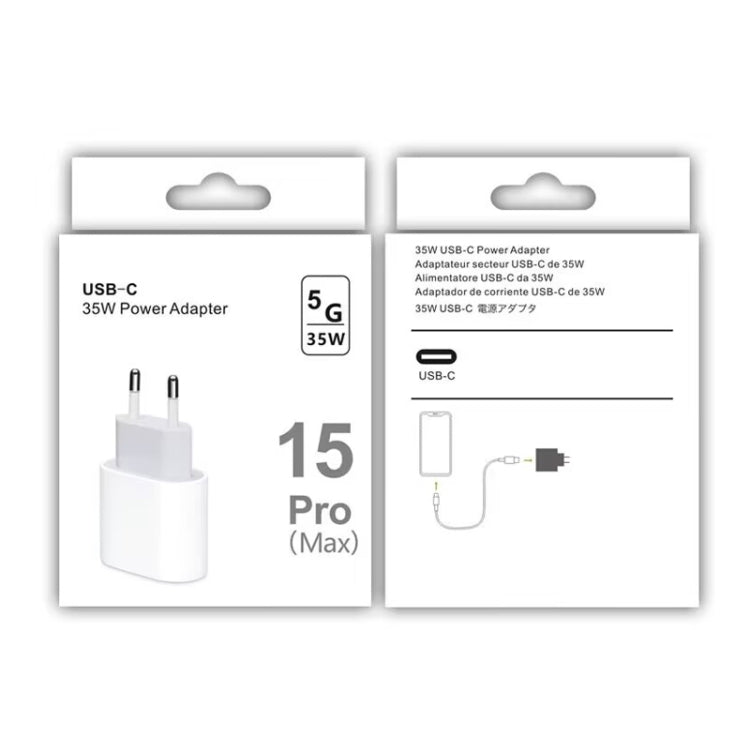 PD35W USB-C / Type-C ที่ชาร์จสำหรับ iPhone / iPad ซีรีส์, ปลั๊ก EU, ปลั๊ก EU