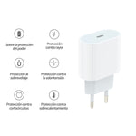 ที่ชาร์จ PD35W USB-C / Type-C พร้อมสายข้อมูล Type-C ยาว 1 เมตร ปลั๊ก EU, ปลั๊ก EU พร้อมสาย Type-C