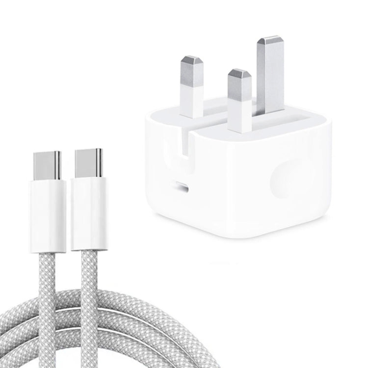 ที่ชาร์จ PD35W USB-C / Type-C พร้อมสายข้อมูล Type-C ยาว 1 เมตร ปลั๊ก UK, ปลั๊ก UK พร้อมสาย Type-C
