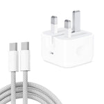 ที่ชาร์จ PD35W USB-C / Type-C พร้อมสายข้อมูล Type-C ยาว 1 เมตร ปลั๊ก UK, ปลั๊ก UK พร้อมสาย Type-C