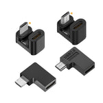 Type-C Female to Micro USB Male Adapter Data Charging Transmission, Type-C Female to Micro Male U Shape Back, Type-C Female to Micro Male U Shape Front, Type-C Female to Micro Male Right Bend, Type-C Female to Micro Male Left Bend