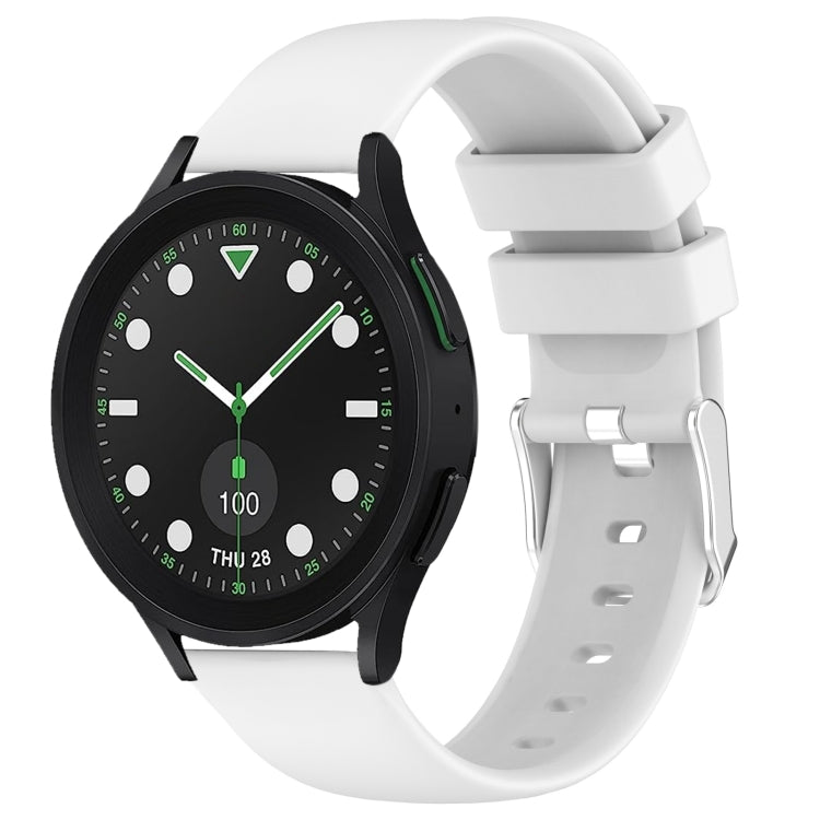 สายรัดนาฬิกาซิลิโคนสีเรียบขนาด 20 มม. สำหรับ Samsung Galaxy Watch 5 Pro Golf Edition, สำหรับ Samsung Galaxy Watch 5 Golf Edition, สำหรับ Samsung Galaxy Watch 5 ขนาด 44 มม., สำหรับ Samsung Galaxy Watch 5 Pro ขนาด 45 มม.