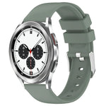 สายซิลิโคนสีเรียบขนาด 20 มม. สำหรับ Samsung Galaxy Watch 4 Classic ขนาด 42 มม., สำหรับ Samsung Galaxy Watch Active 2 ขนาด 44 มม., สำหรับ Samsung Galaxy Watch Active 2 ขนาด 40 มม., สำหรับ Samsung Galaxy Watch ขนาด 42 มม.