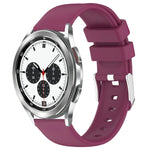 สายซิลิโคนสีเรียบขนาด 20 มม. สำหรับ Samsung Galaxy Watch 4 Classic ขนาด 42 มม., สำหรับ Samsung Galaxy Watch Active 2 ขนาด 44 มม., สำหรับ Samsung Galaxy Watch Active 2 ขนาด 40 มม., สำหรับ Samsung Galaxy Watch ขนาด 42 มม.