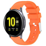 สายซิลิโคนสีเรียบขนาด 20 มม. สำหรับ Samsung Galaxy Watch 4 Classic ขนาด 42 มม., สำหรับ Samsung Galaxy Watch Active 2 ขนาด 44 มม., สำหรับ Samsung Galaxy Watch Active 2 ขนาด 40 มม., สำหรับ Samsung Galaxy Watch ขนาด 42 มม.