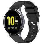 สายซิลิโคนสีเรียบขนาด 20 มม. สำหรับ Samsung Galaxy Watch 4 Classic ขนาด 42 มม., สำหรับ Samsung Galaxy Watch Active 2 ขนาด 44 มม., สำหรับ Samsung Galaxy Watch Active 2 ขนาด 40 มม., สำหรับ Samsung Galaxy Watch ขนาด 42 มม.