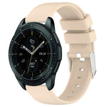 สายซิลิโคนสีเรียบขนาด 20 มม. สำหรับ Samsung Galaxy Watch 4 Classic ขนาด 42 มม., สำหรับ Samsung Galaxy Watch Active 2 ขนาด 44 มม., สำหรับ Samsung Galaxy Watch Active 2 ขนาด 40 มม., สำหรับ Samsung Galaxy Watch ขนาด 42 มม.