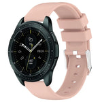 สายซิลิโคนสีเรียบขนาด 20 มม. สำหรับ Samsung Galaxy Watch 4 Classic ขนาด 42 มม., สำหรับ Samsung Galaxy Watch Active 2 ขนาด 44 มม., สำหรับ Samsung Galaxy Watch Active 2 ขนาด 40 มม., สำหรับ Samsung Galaxy Watch ขนาด 42 มม.