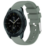 สายซิลิโคนสีเรียบขนาด 20 มม. สำหรับ Samsung Galaxy Watch 4 Classic ขนาด 42 มม., สำหรับ Samsung Galaxy Watch Active 2 ขนาด 44 มม., สำหรับ Samsung Galaxy Watch Active 2 ขนาด 40 มม., สำหรับ Samsung Galaxy Watch ขนาด 42 มม.