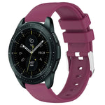 สายซิลิโคนสีเรียบขนาด 20 มม. สำหรับ Samsung Galaxy Watch 4 Classic ขนาด 42 มม., สำหรับ Samsung Galaxy Watch Active 2 ขนาด 44 มม., สำหรับ Samsung Galaxy Watch Active 2 ขนาด 40 มม., สำหรับ Samsung Galaxy Watch ขนาด 42 มม.