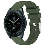 สายซิลิโคนสีเรียบขนาด 20 มม. สำหรับ Samsung Galaxy Watch 4 Classic ขนาด 42 มม., สำหรับ Samsung Galaxy Watch Active 2 ขนาด 44 มม., สำหรับ Samsung Galaxy Watch Active 2 ขนาด 40 มม., สำหรับ Samsung Galaxy Watch ขนาด 42 มม.