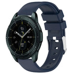 สายซิลิโคนสีเรียบขนาด 20 มม. สำหรับ Samsung Galaxy Watch 4 Classic ขนาด 42 มม., สำหรับ Samsung Galaxy Watch Active 2 ขนาด 44 มม., สำหรับ Samsung Galaxy Watch Active 2 ขนาด 40 มม., สำหรับ Samsung Galaxy Watch ขนาด 42 มม.