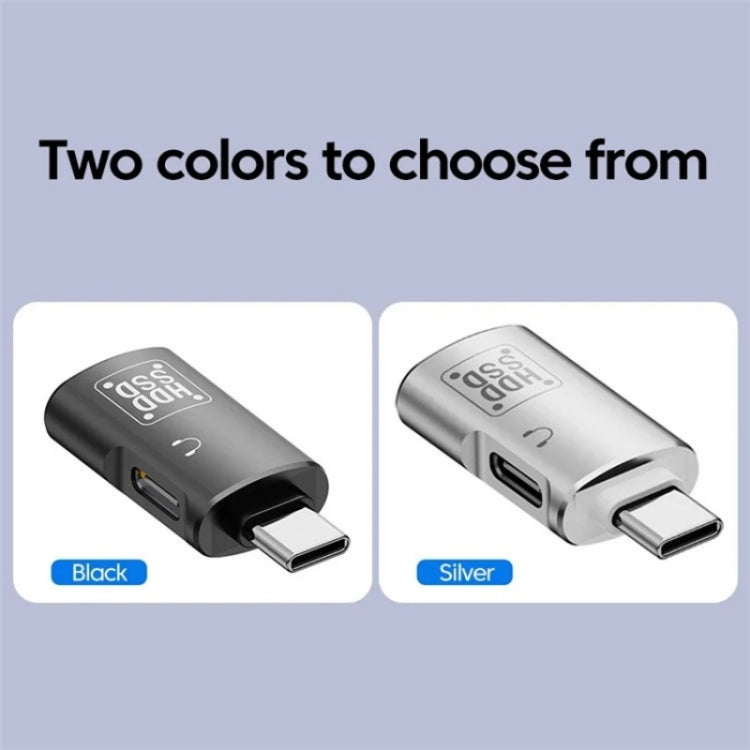 อะแดปเตอร์แปลง JS-109 USB-C / Type-C เป็น Type-C + USB 3.0 OTG สำหรับหูฟังดิจิทัลและ U-Disk, Type-C เป็น Type-C + USB