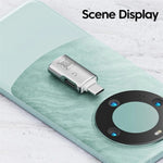 อะแดปเตอร์แปลง JS-109 USB-C / Type-C เป็น Type-C + USB 3.0 OTG สำหรับหูฟังดิจิทัลและ U-Disk, Type-C เป็น Type-C + USB