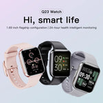 สายรัดข้อมืออัจฉริยะ Q23 กันน้ำระดับ IP67 ติดตามสุขภาพและฟิตเนส