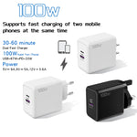 ที่ชาร์จมือถือ USB 67W / Type-C PD 33W ชาร์จเร็วเต็มโปรโตคอล ปลั๊ก EU, ปลั๊ก EU