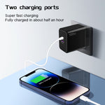 ที่ชาร์จมือถือ USB 67W / Type-C PD 33W ชาร์จเร็วเต็มโปรโตคอล ปลั๊ก EU, ปลั๊ก EU