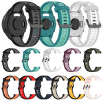 สายซิลิโคนลายสองสีขนาด 20 มม. สำหรับ Samsung Galaxy Watch 4 Classic 42mm, Samsung Galaxy Watch Active 2 44mm, Samsung Galaxy Watch Active 2 40mm, Samsung Galaxy Watch 42mm