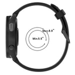 สายซิลิโคนลายสองสีขนาด 20 มม. สำหรับ Samsung Galaxy Watch 4 Classic 42mm, Samsung Galaxy Watch Active 2 44mm, Samsung Galaxy Watch Active 2 40mm, Samsung Galaxy Watch 42mm