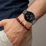 สายซิลิโคนลายสองสีขนาด 20 มม. สำหรับ Samsung Galaxy Watch 4 Classic 42mm, Samsung Galaxy Watch Active 2 44mm, Samsung Galaxy Watch Active 2 40mm, Samsung Galaxy Watch 42mm